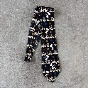 VTG Peanuts Neck Tie Snoopy Bowling 100% Silk United Feature Syndicate USA Made‎